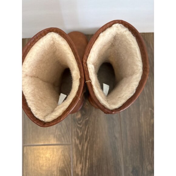 Bearpaw Women's size 7.5 Chestnut Leather Boots Excellent condition - Picture 6 of 7